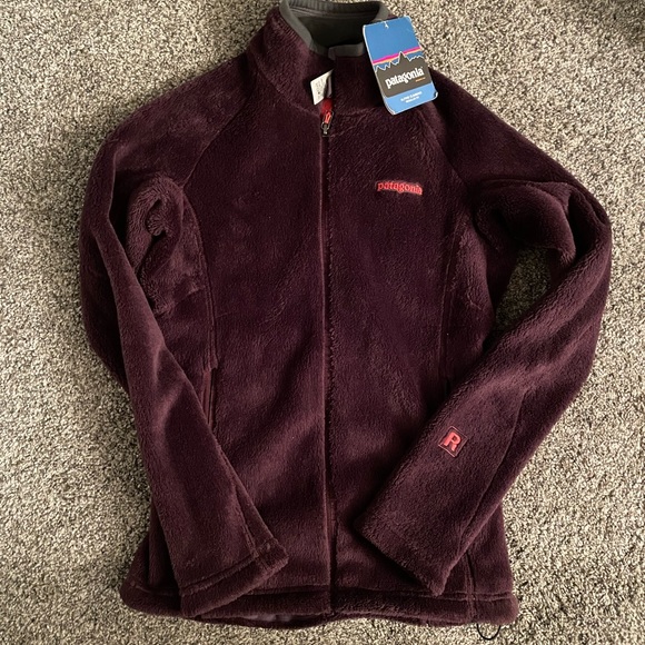 Patagonia Womens Size XS Full Zip Fleece Jacket Burgandy - Picture 1 of 4